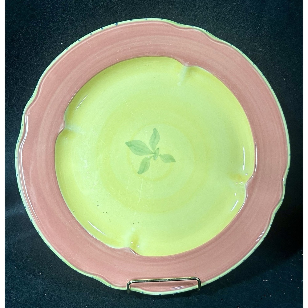 Pfaltzgraff Pistoulet Dinner Plate 2002 Jana Kolpen 11" Across Fleur-De-Lis Flat